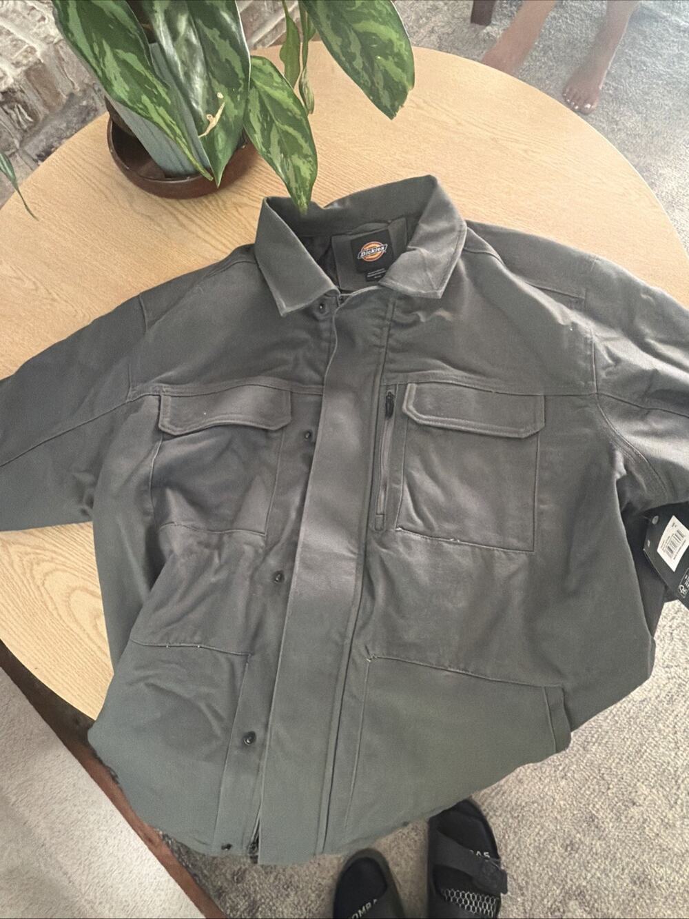 NWT Mens XL Dickies Flex Sanded Duck Jacket Insulated Lined Coat Grey